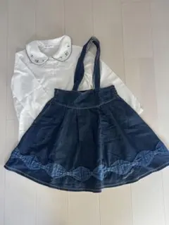 メゾピアノ　デニム スカート 140cm