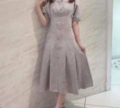 AnMILLE ツイードタックレディOP