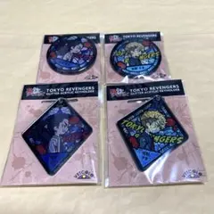 東京リベンジャーズ グリッター缶バッジ & アクキ（2種×2セット）場地&千冬