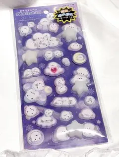 ピカプニシール シマエナガ 正規品 カミオジャパン 平成女児 蓄光 立体