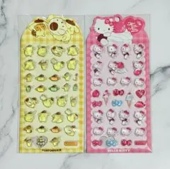 新品　2枚セット ハローキティ ポムポムプリン　ぷっくり　ウォーターインボンドロ