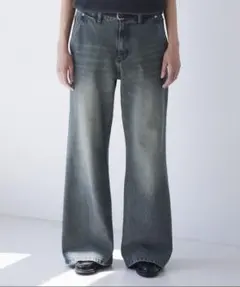 【LUENNA】Semi-flare Denim Pants
