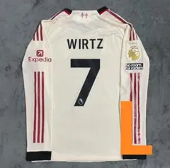 【正規品中古】リバプール WIRTZ 7番 ロングスリーブ ユニフォーム L