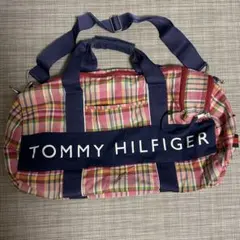 TOMMY HILFIGER チェック柄ダッフルバッグ