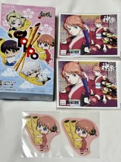 新劇場版　銀魂 吉原大炎上　コラボ ローソン トッポ　ステッカー　缶ラベル　神楽