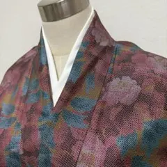 KN5506 大島紬 身丈162.5cm 着物 正絹