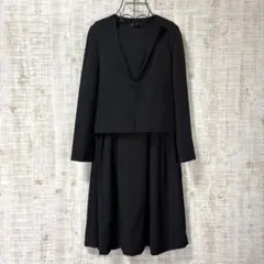 COMME CA ISM ワンピース ジャケット セットアップ 9 紺