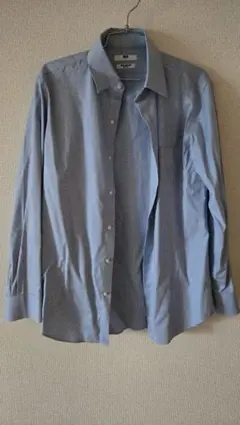 ユニクロ　スーパーノンアイロンスリムフィット　ワイシャツ　Lサイズ　ブルー