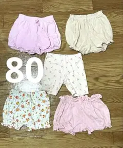 ベービーショートパンツ 女の子 80 ユニクロ プチマイン 西松屋 まとめ売り