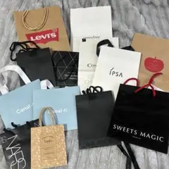 【ブランド紙袋大量まとめ売り!】ショップ袋セット マチ広め　紙袋　コスメ　お菓子