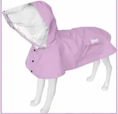 MANORE 犬用レインコート ライトパープル　反射材付き　ポンチョ　2XLのサムネイル