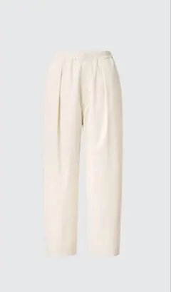 ユニクロ　パラシュートクロップドパンツ　Mサイズ　ナチュラル　白