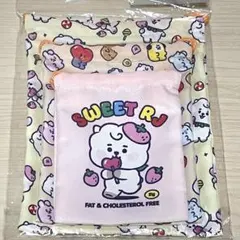 BTS BT21 ジン RJ ジェリー 巾着 ポーチ 3枚入りのサムネイル