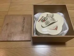 Ｓ６３２　食籠　『青漆瓜紅一閑摺上ゲ』『上杉満樹作』　共箱　茶道具 S632 食籠 『青漆瓜紅一閑摺上ゲ』『上杉満樹作』 共箱