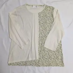 美品　ゴールデンベア　大きいサイズ　花柄　カットソー　ＬＬ