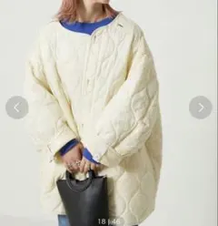 ち*き様 FREAK'S STORE キルティングジャケット　アイボリー　イエロ