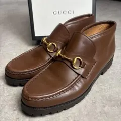 グッチ　GUCCI ホースビット チャッカブーツ 8.5B 90s アーカイブ