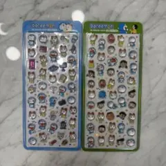 即発❣️【正規品】ドラえもん 3Dクリスタルステッカー ２種セット