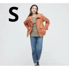 【UNIQLO】オーバーサイズパーカー オレンジ S