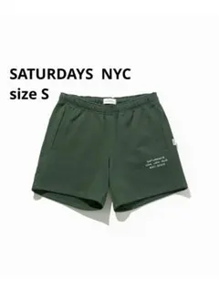 未使用級✨Saturday NYCサタデーズ スウェットショーツ グリーン Sのサムネイル