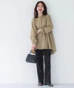 cocaコカ ドット　パンツ　プリーツ　レギンス