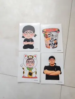 みそきん オリジナルステッカー 4種セット合計36枚
