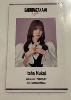櫻坂46 向井純葉 櫻坂カフェ IDカード