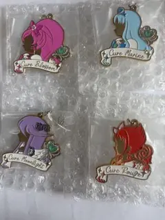 一番くじプリキュア Ｆ賞 シルエットメタルチャーム4種