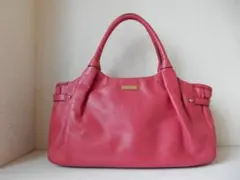 本革☆ケイト・スペード☆B5対応☆肩掛けOK☆トートバッグ ローズピンク