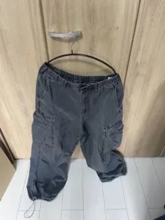 GU グレー カーゴパンツ