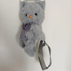 anyFAM エニィファム　ぬいぐるみ　抱っこポシェット　ねこ　ラベンダー