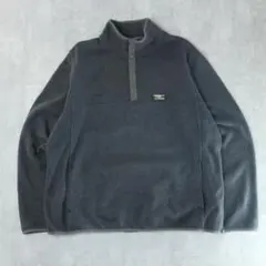 L.L.Bean ハーフジップフリース XXL グレー スナップT スウェット