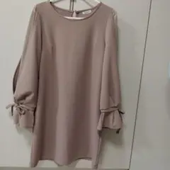 [INGNI]深みのあるピンク バルーンスリーブ チュニック