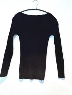 【美品】　GU ニットセーター　ブラック