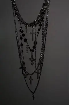 CIVARIZE Layered Chain Cross Necklace 3連 | Mercari