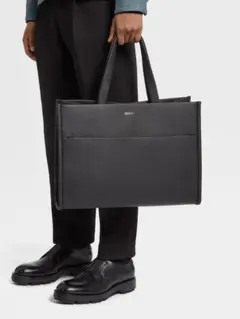 新品 ZEGNA ゼニア ディアスキン トート バッグ ブラック ブラック ディアスキン トートバッグ E/W SS25 27888192 | Zegna JP