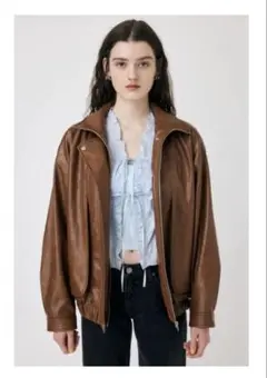 MOUSSY E/LEATHER BLOUSON ブルゾン ジャケット マウジーのサムネイル