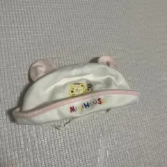 ミキハウス くま刺繍 ベビー帽子