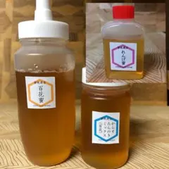 【非加熱はちみつ】百花蜜250g&からすたらのき150g&れんげ50g(3本