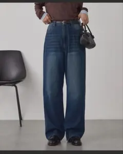 デニムパンツ インディゴブルー Sサイズのサムネイル