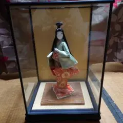 博多人形『恋ひ恋ひて』無形文化財保持者 川崎幸子作 Hakata Doll飾台