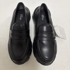 新品しまむらmysa 厚底ローファー ブラック　Sサイズのサムネイル