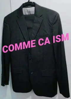 スタイリッシュスーツ上下セット♥ブラック✕ピンストライプ♥Sサイズ