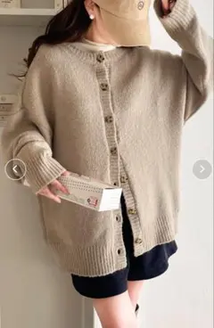 classicalelf もちもち癒され　冬めく2wayニットカーディガン