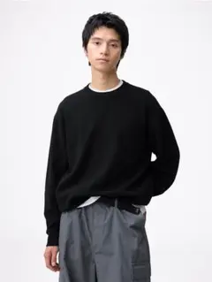 ミラノリブクルーネックセーター