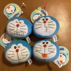 【タグ付・未使用】ドラえもん フェイスマスコット (ラウンドワン限定) 4種