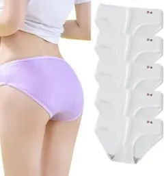 5枚 白 Lサイズ レディース ショーツ パンツ 下着 インナー