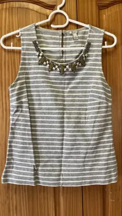 日本未発売 J.Crew ストライプ ビジュー付きボーダー XS