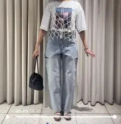 ローリーズファーム　ダメージデニムパンツのサムネイル