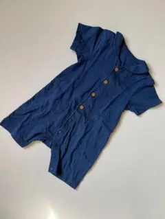 ユニクロベビー　ショートオールネイビー